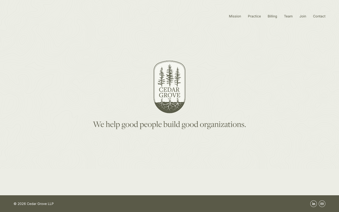 Cedar Grove LLP website